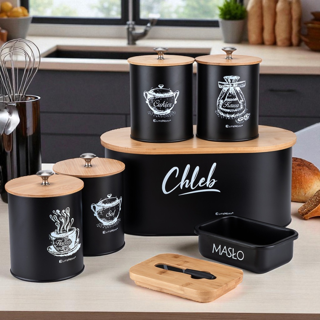 CHLEBAK Z ZESTAWEM POJEMNIKÓW I MASELNICZKA E-6079